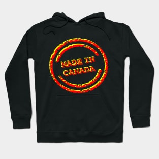Made in Canada, america, patriot, style, circle Hoodie